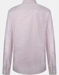 Chemise Slim Fit à vichy tricolore orange moyen