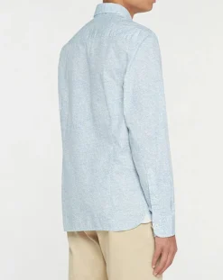 Chemise Slim Fit Imprimé en allover bleu clair