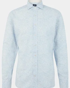 Chemise Slim Fit Imprimé en allover bleu clair