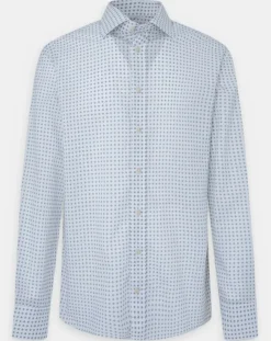 Chemise Slim Fit imprimée foulard blanche