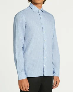 Chemise Slim Fit imprimée Color bleu ciel