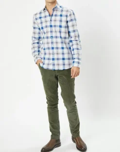 Chemise Slim Fit Madras à carreaux multicolore