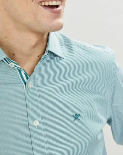 Chemise Slim Fit Milleraies vertes