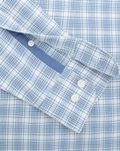 Chemise Slim Fit Oxford à carreaux bleu/blanc