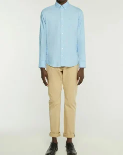 Chemise Slim Fit Oxford bleu clair