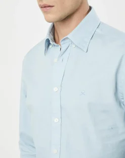 Chemise Slim Fit Oxford bleu clair