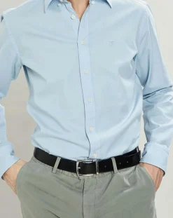 Chemise Slim Fit Oxford bleu clair