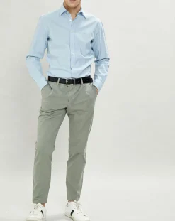 Chemise Slim Fit Oxford bleu clair