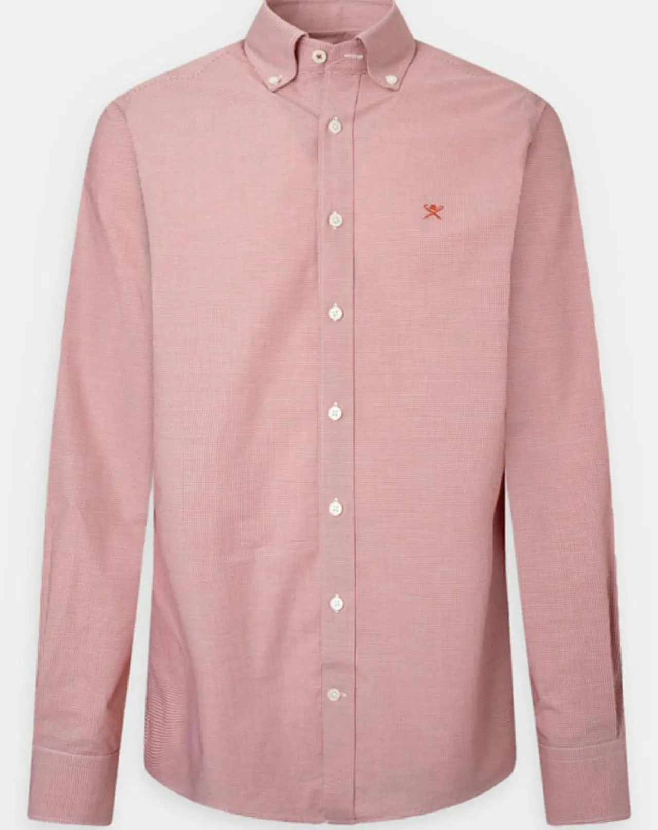 Chemise Slim Fit Pop à micro vichy rouge/blanc