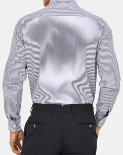 Chemise Slim Fit rayée bleue