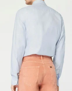 Chemise Slim Fit Texturée bleu clair