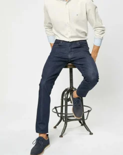 Chemise Slim Fit Trim Twil Sport beige