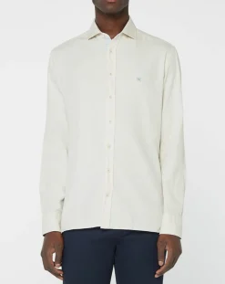 Chemise Slim Fit Trim Twil Sport beige