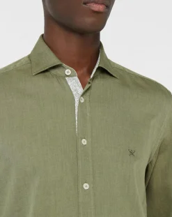 Chemise Slim fit Trim Twil Sport kaki