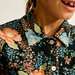 Chemise slim Voul imprimée noire