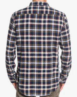 Chemise Snap Down à carreaux bleu marine/beige/écru