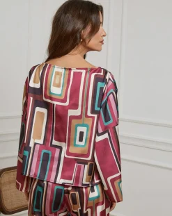 Chemisier Caroline rose