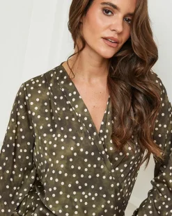 Chemisier Emma kaki