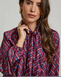 Chemisier Tycia prune