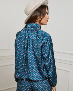 Chemisier Tycia pétrole