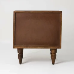 Chevet 1 portes gauche Manguier Ramon Naturel - 45x40x50 cm