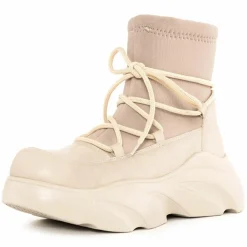 Chunky bottines beiges - Talon 6 cm