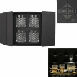 Coffret 4 verres à Whisky transparent