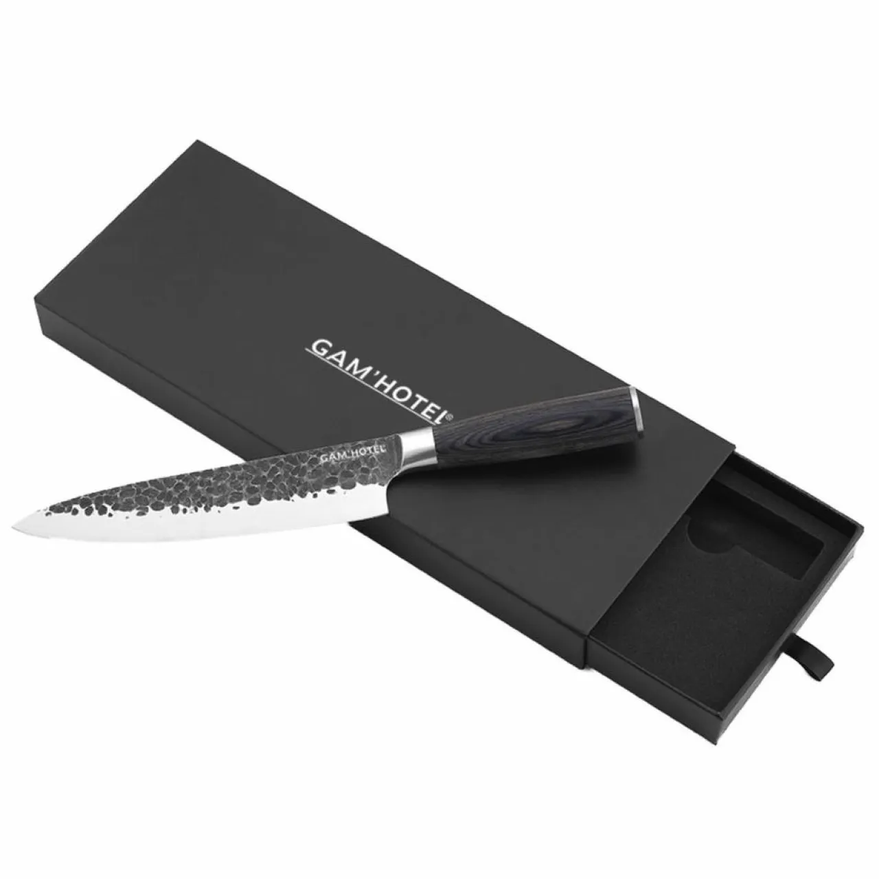 Coffret couteau chef Rétro noir - D.32 cm