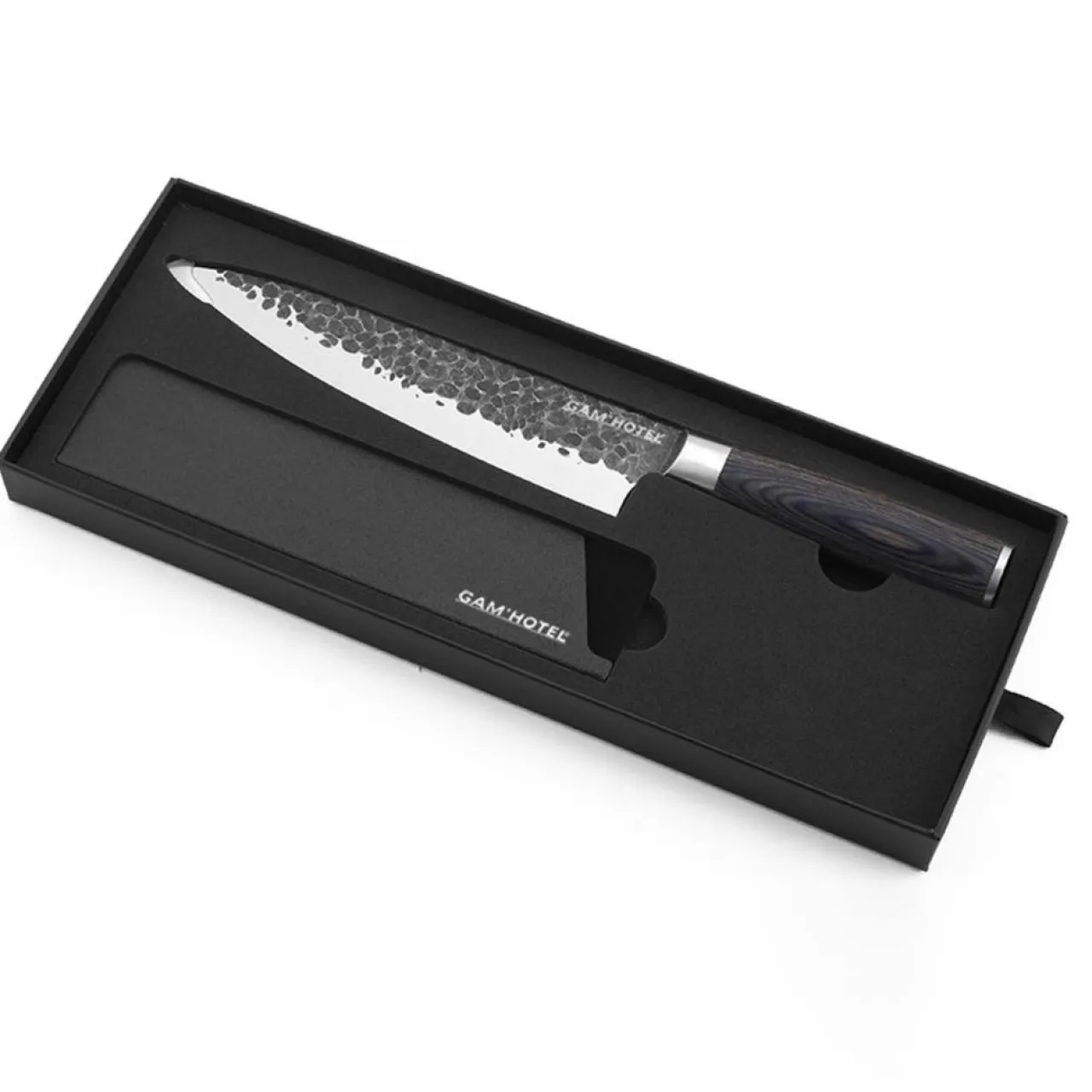 Coffret couteau chef Rétro noir - D.32 cm