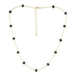 Collier Elisa Jade en laiton doré