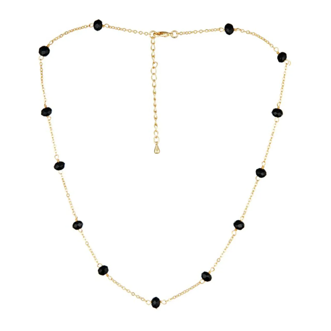 Collier Elisa Jade en laiton doré