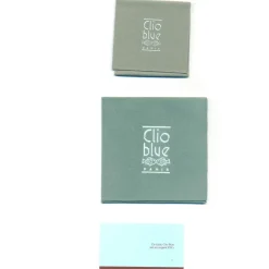 Collier en Acier & Cristal doré/blanc