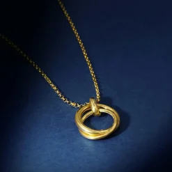 Collier Giasmina en Argent doré