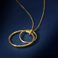 Collier Giustina en Argent doré