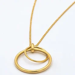 Collier Giustina en Argent doré