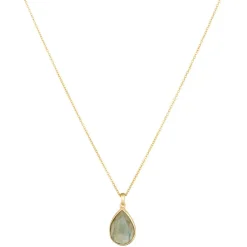 Collier Matéa Labradorite en laiton doré
