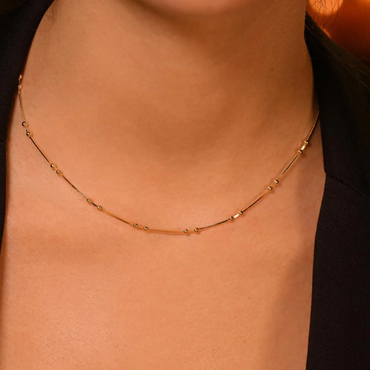 Collier Oria en Argent doré