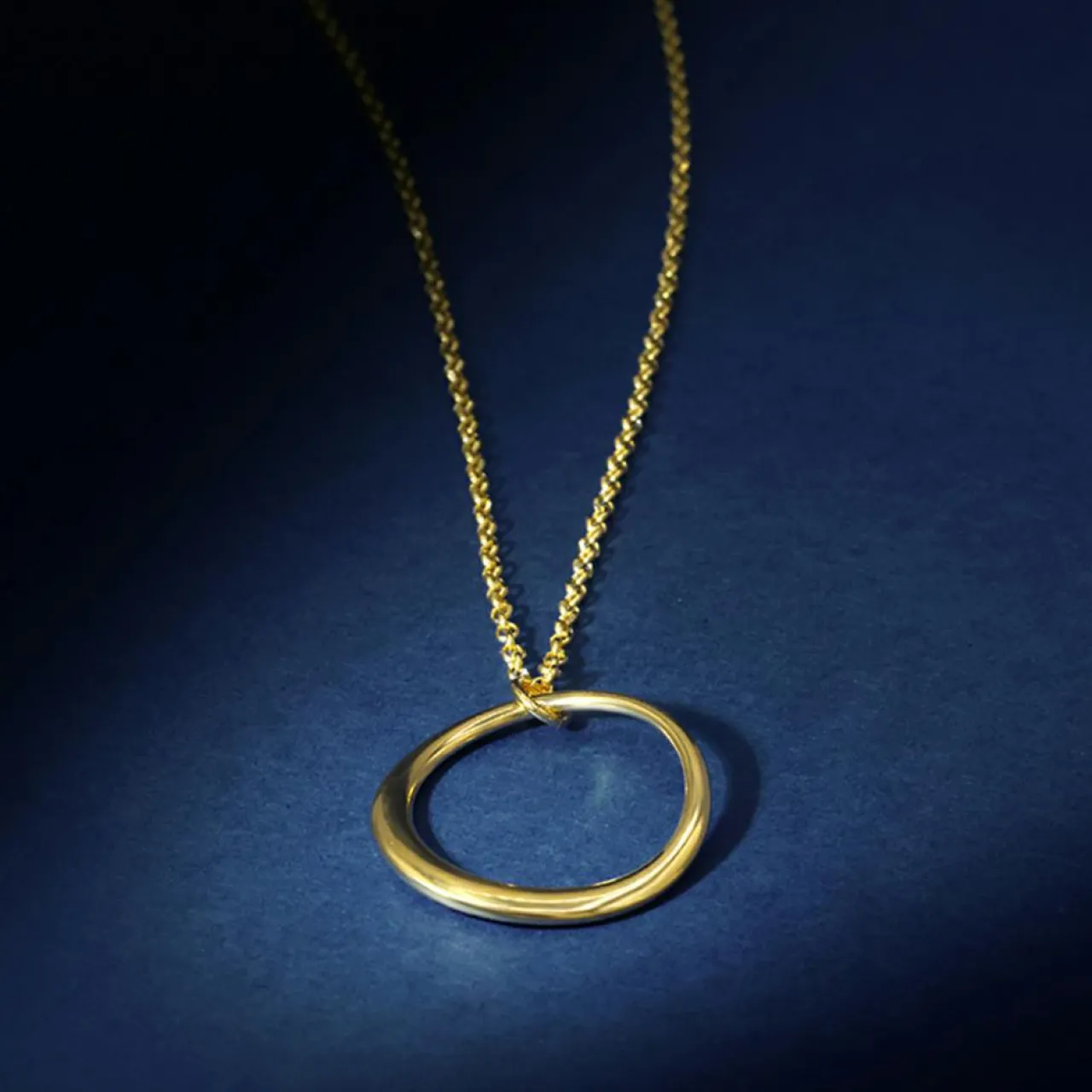 Collier Pallos en Argent doré