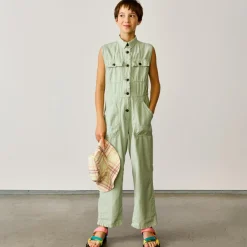 Combinaison Parole en Coton mélangé sans manches vert pastel
