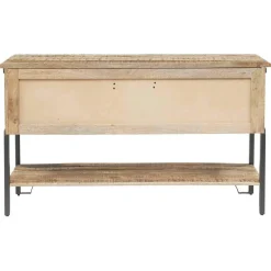 Console 2 tiroirs manguier pondicherry marron - 130x40x75 cm