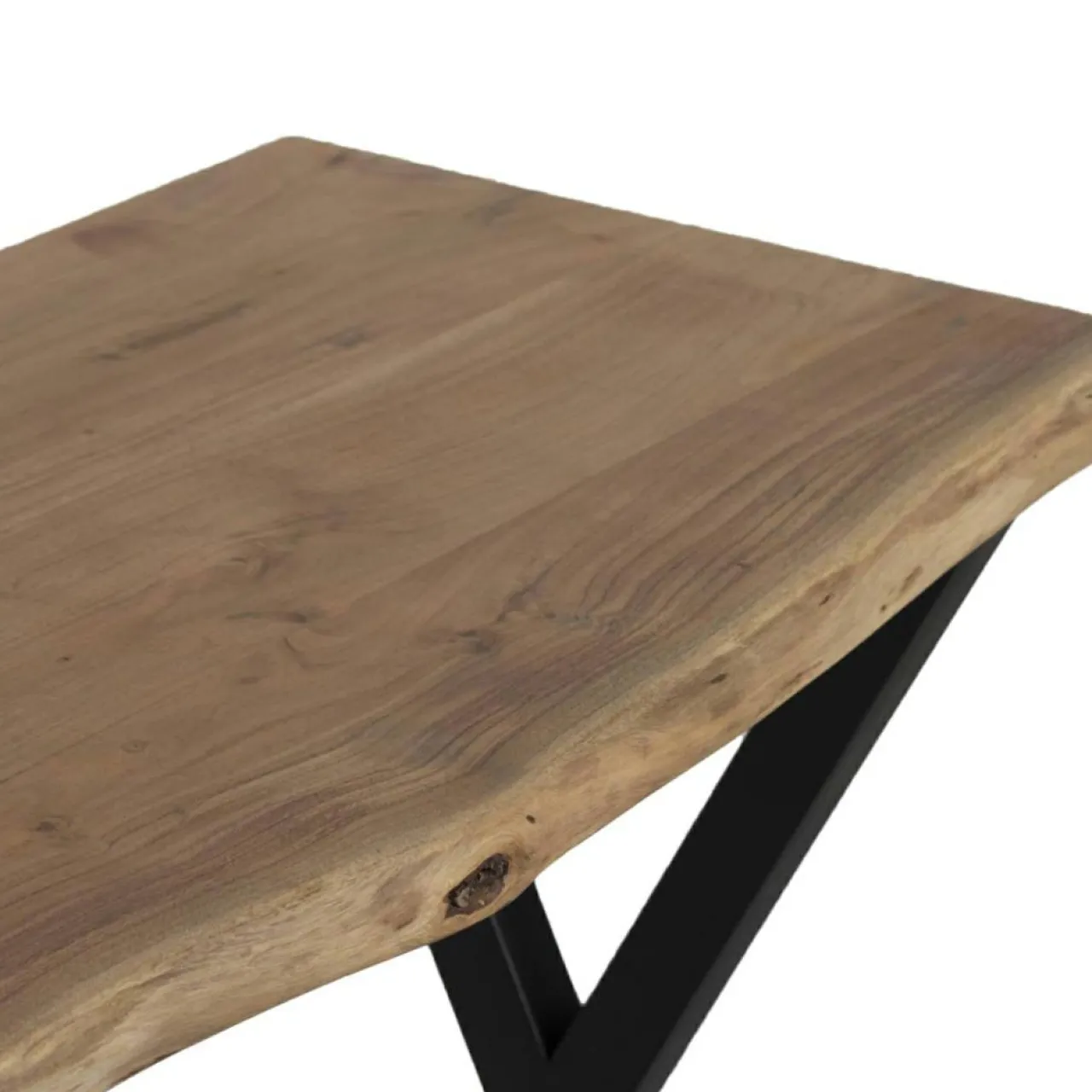 Console acacia bunting marron - 135x45x75 cm