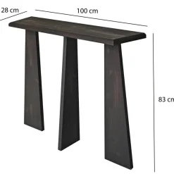 Console Cleopatra anthracite - 100x83x28 cm