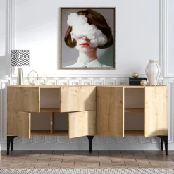 Console Laika chêne saphir - 180x80x40 cm