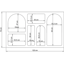 Console Liva blanche - 120x74x37 cm