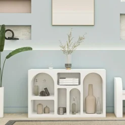 Console Liva blanche - 120x74x37 cm