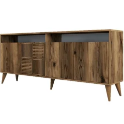 Console Milan marron - 180x78.6x35 cm