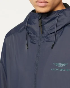 Coupe-Vent Hoodie Aston Martin Racing bleu marine