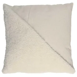 Coussin bouclette beige - 40x40 cm