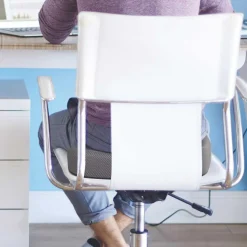 Coussin de posture massant et chauffant gris - 43x7.5x36 cm