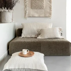 Coussin en laine écru 80x80cm